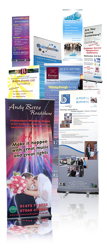 roller banners from electric ink