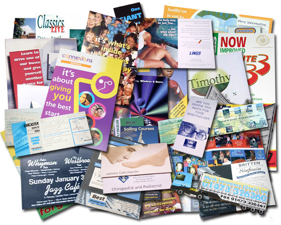leaflet and flyer picture