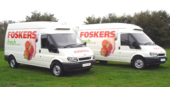 Vehicle graphics on foskers vans ipswich