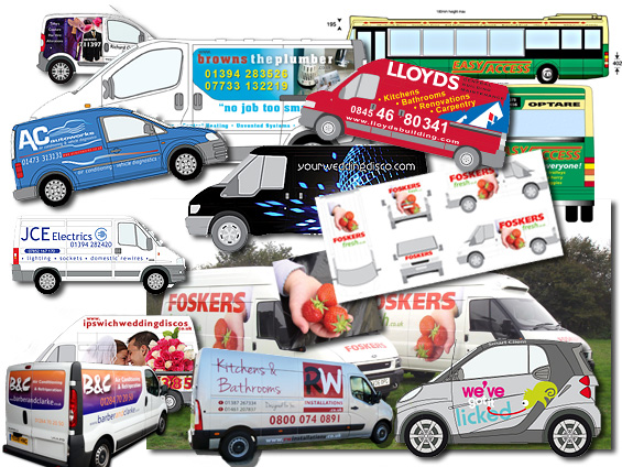 vehicle graphics from electric ink