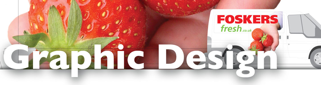 Graphic Design of vehicle livery for Foskers fruit and veg Ipswich