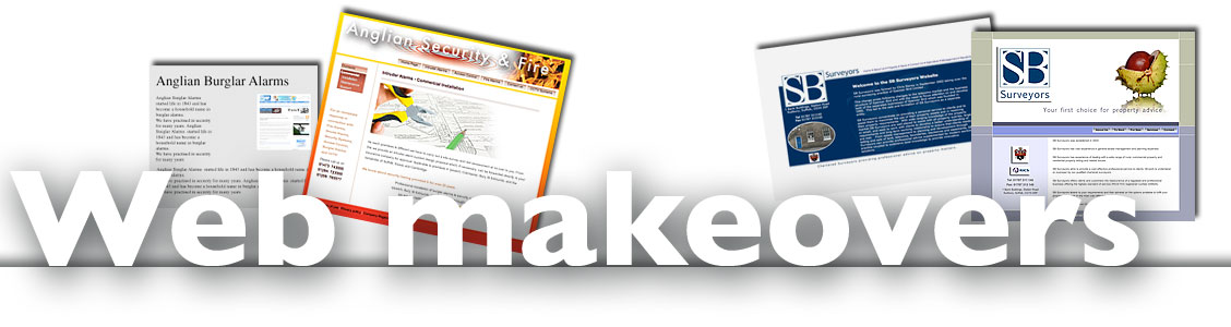 website make over from web site designers electric ink ipswich suffolk
