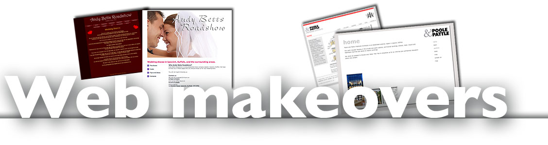 website make over from web site designers electric ink ipswich suffolk