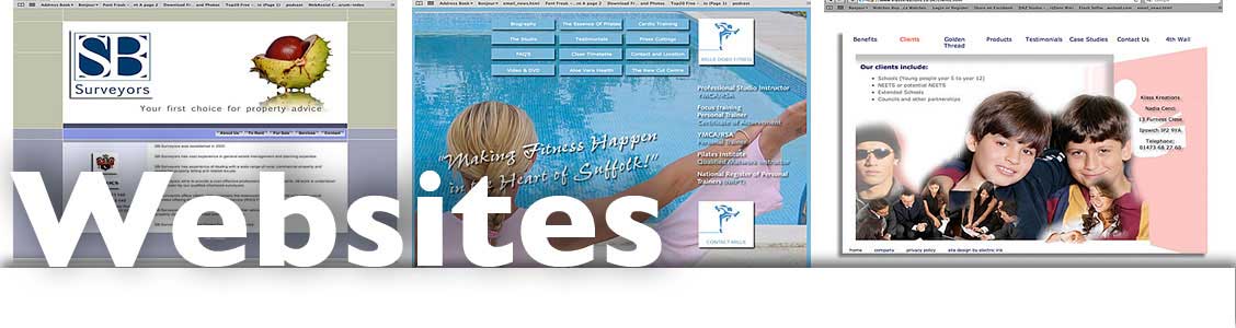 websites from web site designers electric ink ipswich suffolk