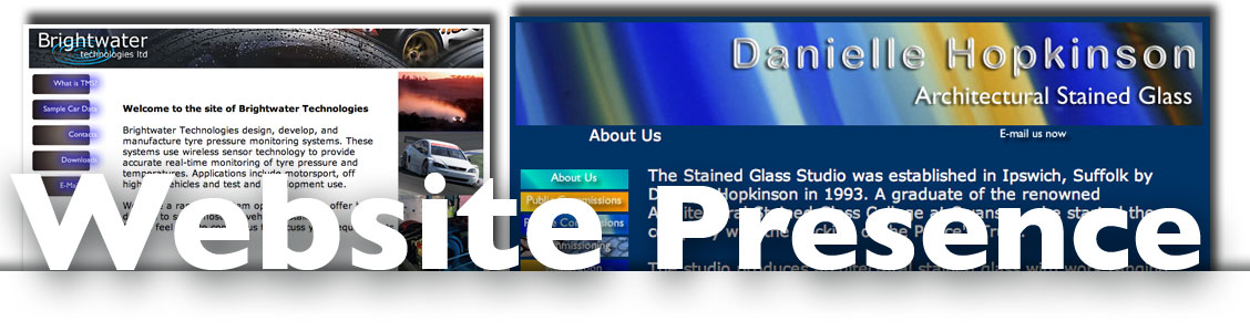 website presence from web site designers electric ink ipswich suffolk